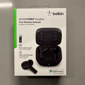 Brand new belkin SOUNDFORM Freedom true wireless earbuds